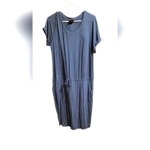 32 Degrees Women's Blue Midi Dress Size XXL Ptp 21 Stretch To 26